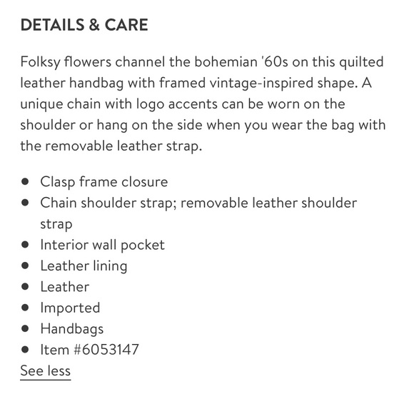 Tory Burch Floral Cleo Handbag - Picture 8 of 8